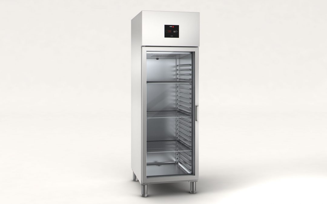 Álló hűtőszekrény, üvegajtós EMAEP-801